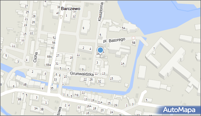 Barczewo, Klasztorna, 4, mapa Barczewo