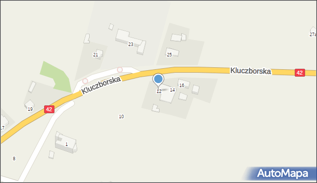 Biadacz, Kluczborska, 12, mapa Biadacz