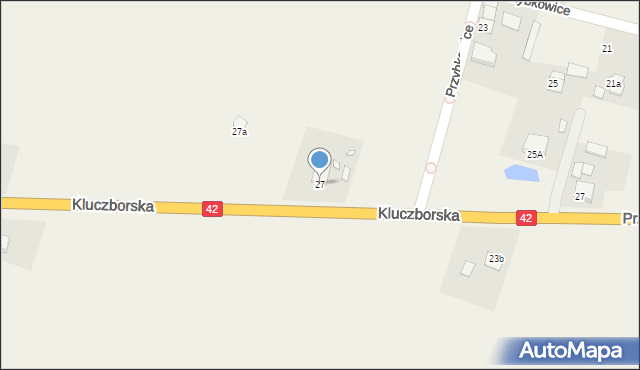 Biadacz, Kluczborska, 27, mapa Biadacz