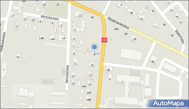 Bielsk Podlaski, Kleszczelowska, 8, mapa Bielsk Podlaski