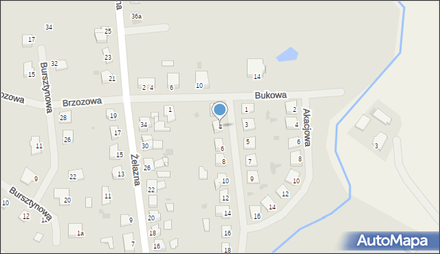 Biskupiec, Klonowa, 4, mapa Biskupiec