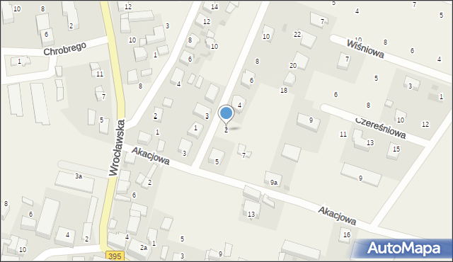 Borek Strzeliński, Klonowa, 2, mapa Borek Strzeliński