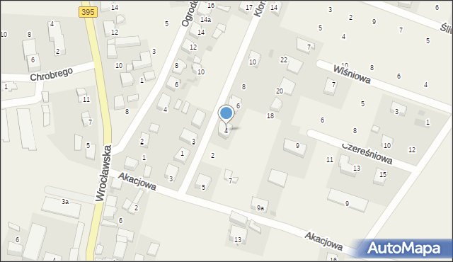 Borek Strzeliński, Klonowa, 4, mapa Borek Strzeliński