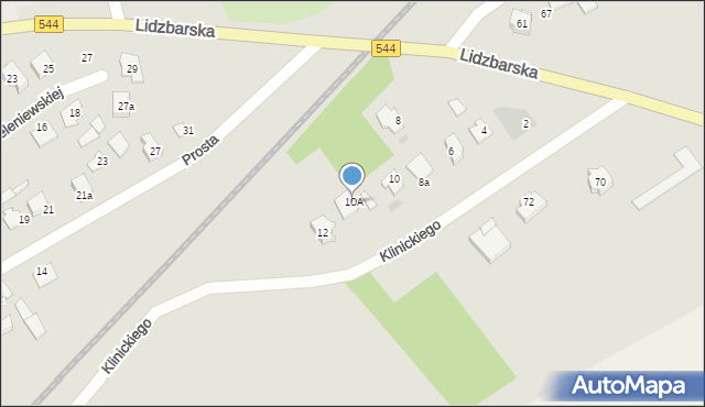 Brodnica, Klinickiego Maksymiliana, 10A, mapa Brodnica