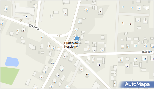 Budzisław Kościelny, Kleczewska, 2, mapa Budzisław Kościelny