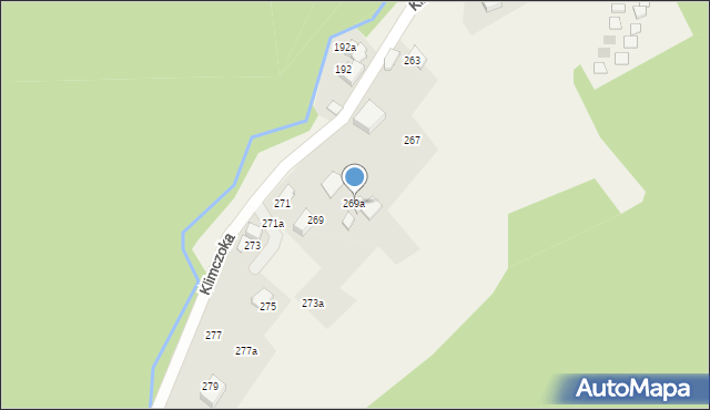 Bystra, Klimczoka, 269a, mapa Bystra