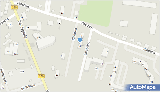 Choszczno, Klonowa, 4, mapa Choszczno