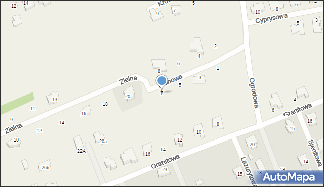 Chwalęcice, Klonowa, 7, mapa Chwalęcice