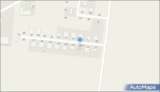 Czerlejno, Kleszczewska, 109, mapa Czerlejno