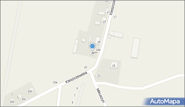 Czerlejno, Kleszczewska, 18, mapa Czerlejno