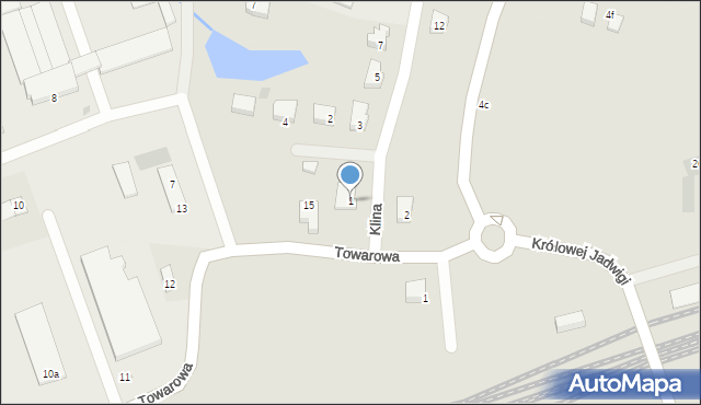 Czersk, Klina Konstantego, 1, mapa Czersk