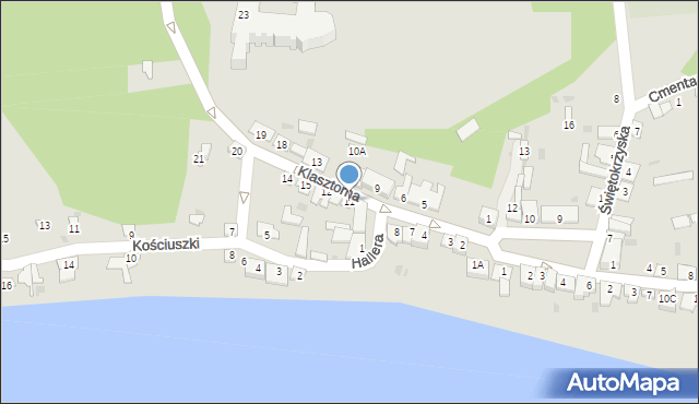 Czerwińsk nad Wisłą, Klasztorna, 11, mapa Czerwińsk nad Wisłą