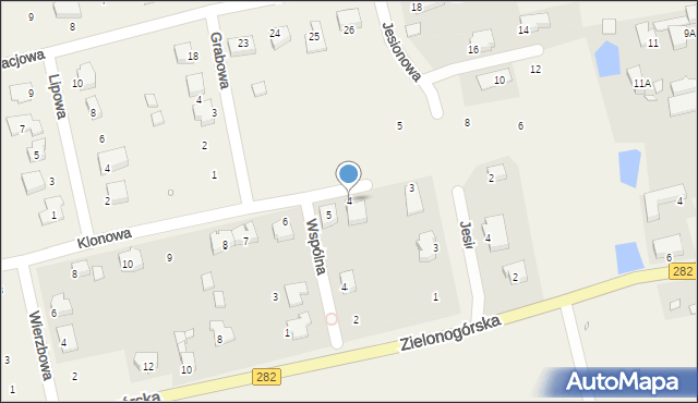 Droszków, Klonowa, 4, mapa Droszków