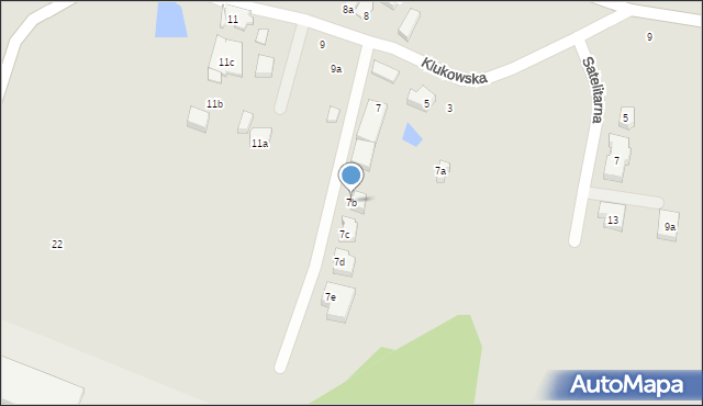 Gdańsk, Klukowska, 7b, mapa Gdańska