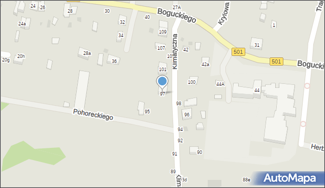 Gdańsk, Klimatyczna, 97, mapa Gdańska