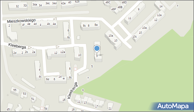 Gdynia, Kleeberga Franciszka, gen. dyw., 3, mapa Gdyni