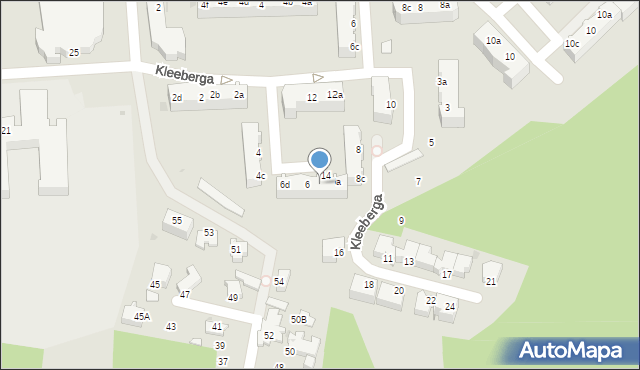 Gdynia, Kleeberga Franciszka, gen. dyw., 6b, mapa Gdyni