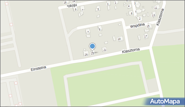 Gliwice, Klasztorna, 23, mapa Gliwic