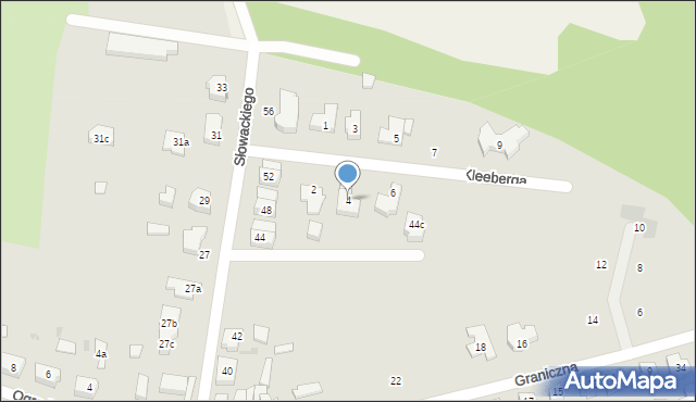 Goleniów, Kleeberga Franciszka, gen., 4, mapa Goleniów
