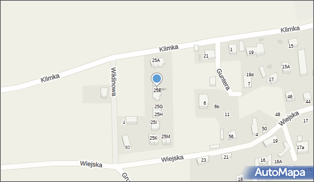 Gościcino, Klimka, 25E, mapa Gościcino