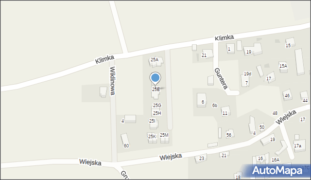 Gościcino, Klimka, 25E, mapa Gościcino