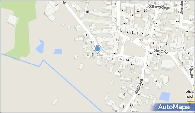 Grabów nad Prosną, Klasztorna, 4, mapa Grabów nad Prosną