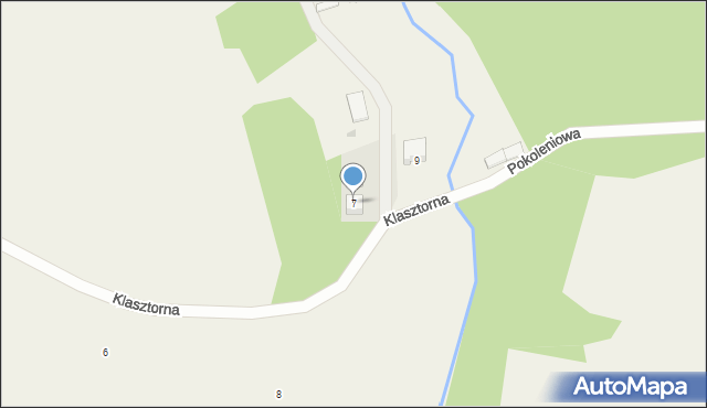 Grabowiec, Klasztorna, 7, mapa Grabowiec