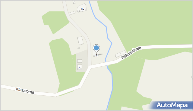 Grabowiec, Klasztorna, 9, mapa Grabowiec