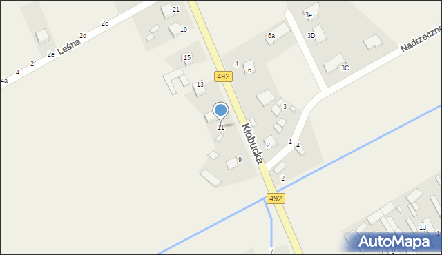 Grodzisko, Kłobucka, 11, mapa Grodzisko