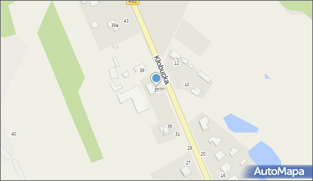 Grodzisko, Kłobucka, 37, mapa Grodzisko