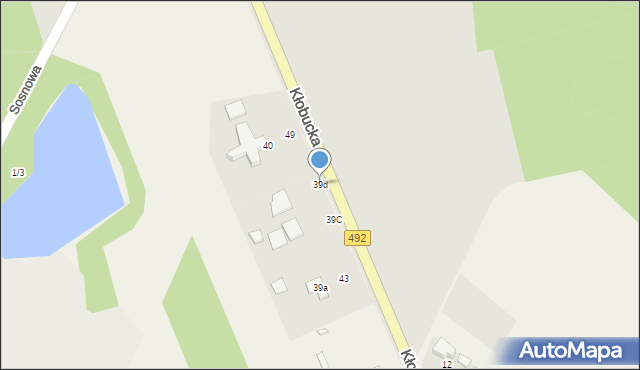 Grodzisko, Kłobucka, 39d, mapa Grodzisko