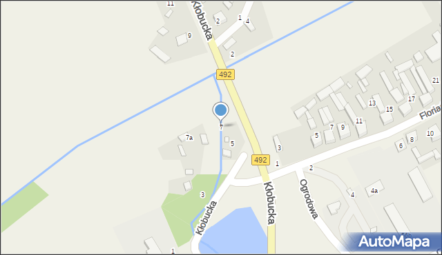 Grodzisko, Kłobucka, 7, mapa Grodzisko