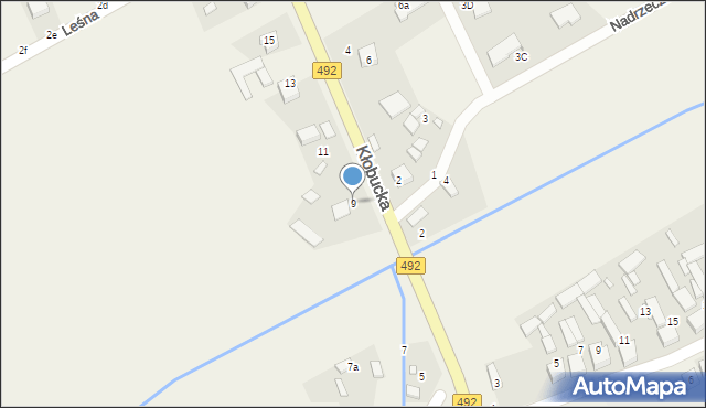 Grodzisko, Kłobucka, 9, mapa Grodzisko