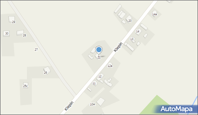 Grzymiradz, Klepin, 21, mapa Grzymiradz