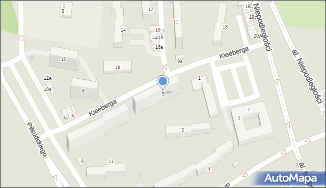 Inowrocław, Kleeberga Franciszka, gen., 5, mapa Inowrocławia