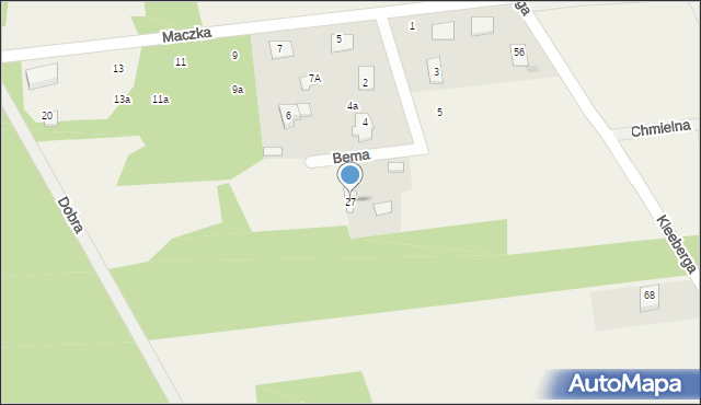 Jaktorów-Kolonia, Kleeberga, gen., 27, mapa Jaktorów-Kolonia