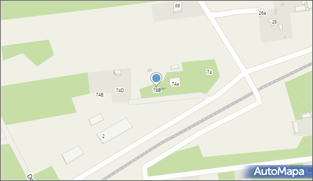 Jaktorów-Kolonia, Kleeberga, gen., 74B, mapa Jaktorów-Kolonia