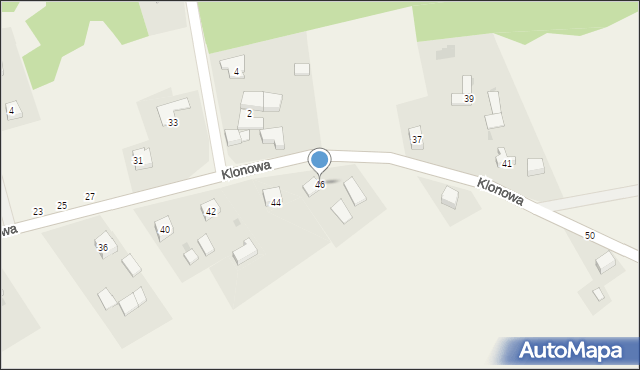 Januszkowice, Klonowa, 46, mapa Januszkowice