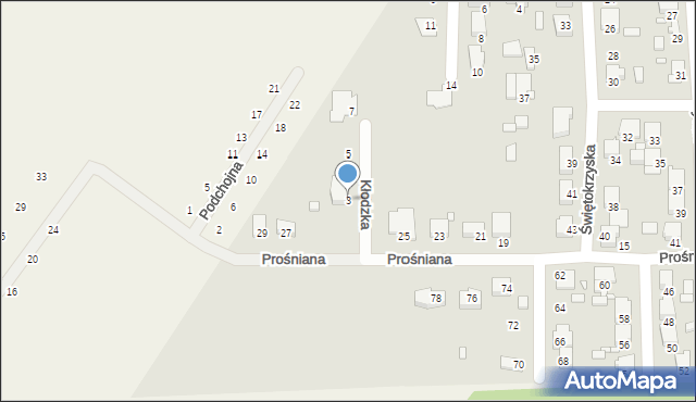 Jarocin, Kłodzka, 3, mapa Jarocin