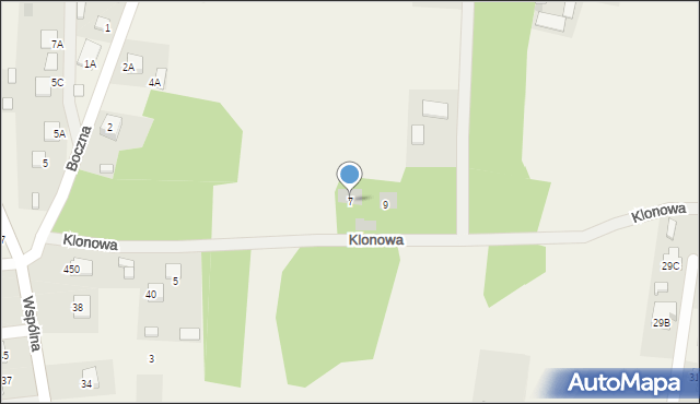 Jastkowice, Klonowa, 7, mapa Jastkowice