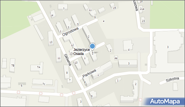 Jezierzyce, Klonowa, 2, mapa Jezierzyce