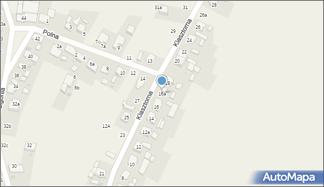 Kamień Śląski, Klasztorna, 16a, mapa Kamień Śląski