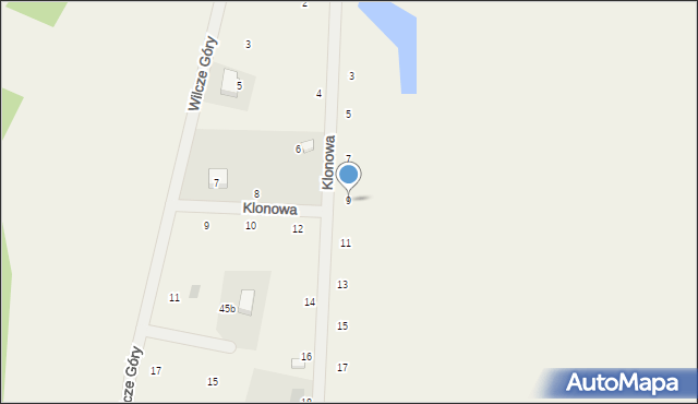 Kamierowskie Piece, Klonowa, 9, mapa Kamierowskie Piece