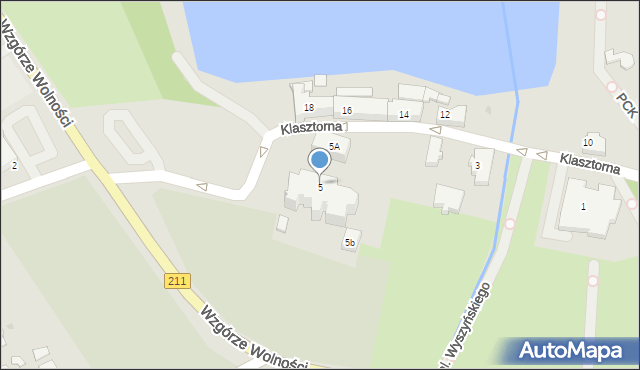 Kartuzy, Klasztorna, 5, mapa Kartuzy