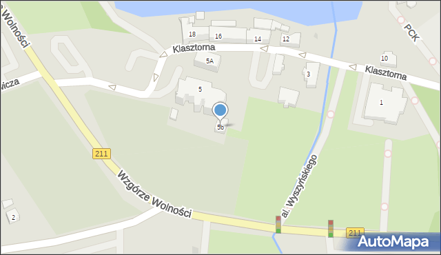 Kartuzy, Klasztorna, 5b, mapa Kartuzy