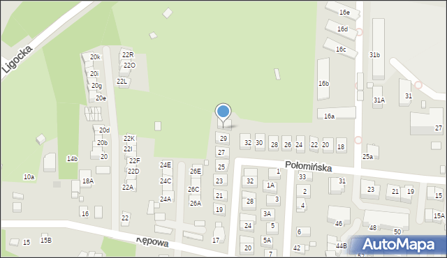 Katowice, Kluzika Kazimierza, 31, mapa Katowic