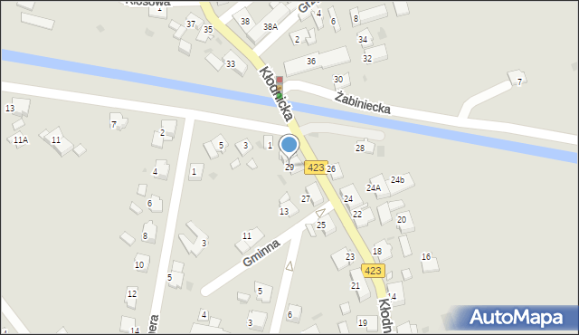 Kędzierzyn-Koźle, Kłodnicka, 29, mapa Kędzierzyna-Koźle