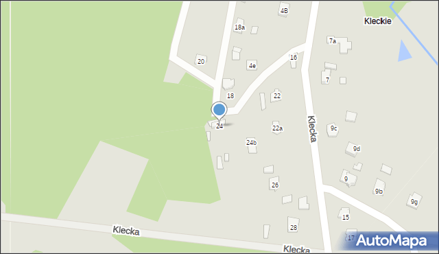 Kielce, Klecka, 24, mapa Kielc