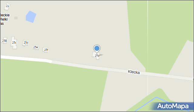 Kielce, Klecka, 27d, mapa Kielc