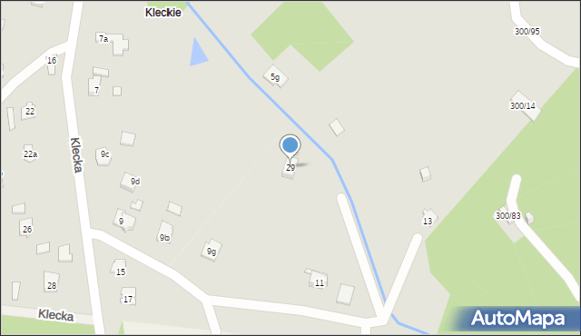 Kielce, Klecka, 29, mapa Kielc